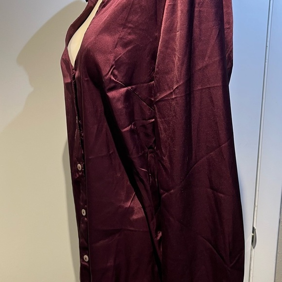 Paparazzi purple dressy blouse NWT button up top - Picture 10 of 16